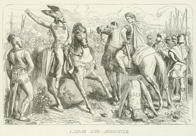 Caesar und Ariovistus von German School