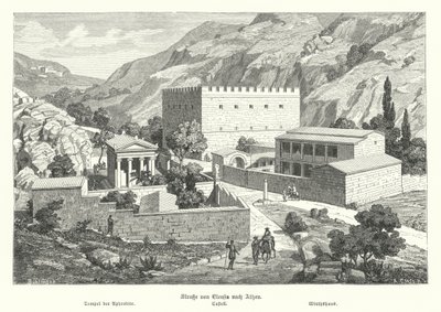 Burg an der Straße von Eleusis nach Athen, Antikes Griechenland von German School