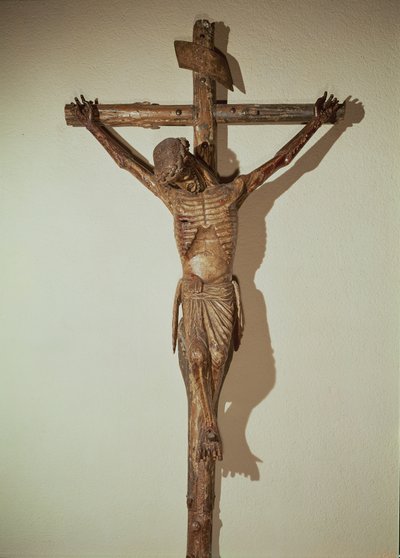 Christus am Kreuz, genannt Le Devot Christ, 1307 (Holz) von German School