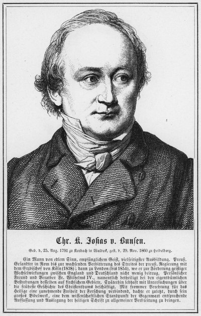 Christian Karl Josias von Bunsen (Stich) von German School