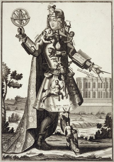 Kostüm für einen Astrologen, veröffentlicht von Gerard Valck (16512-1726) ca. 1690 von German School