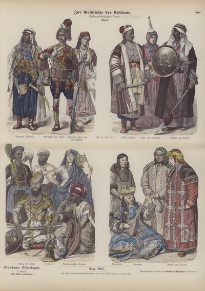 Kostüme Asiens von German School