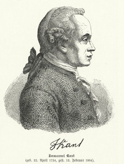 Emmanuel Kant, deutscher Philosoph von German School