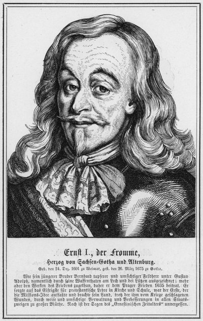 Ernst I., der Fromme, Herzog von Sachsen-Gotha und Altenburg von German School