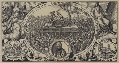 Hinrichtung von Lippold ben Chluchim, Meister der Münze von Brandenburg, Berlin, 28. Januar 1573 von German School
