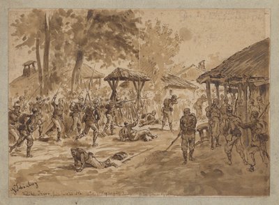 Kämpfe am Fluss Tivok, Serbien, Serbisch-Osmanischer Krieg von German School