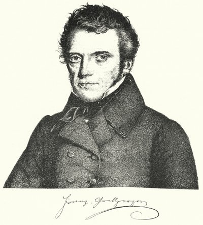 Franz Grillparzer, österreichischer Dramatiker und Dichter (Stich) von German School