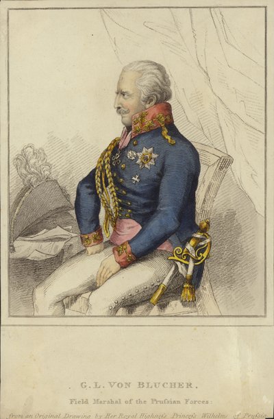 G. L. von Blücher, Feldmarschall der Preußischen Streitkräfte (1742-1819) von German School