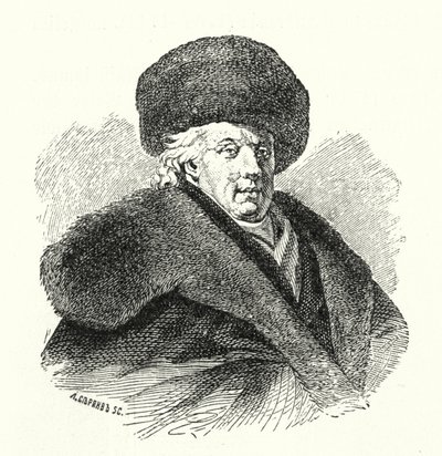 Gavrila Dershavin, russischer Dichter von German School
