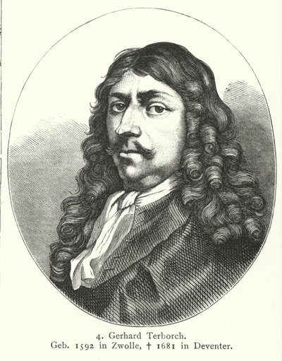Gerard ter Borch, Maler des niederländischen Goldenen Zeitalters (Stich) von German School