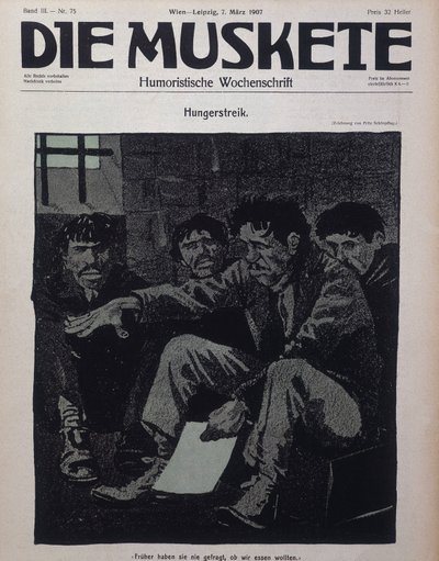 Deutsche Comedy-Zeitschrift Die Muskete, veröffentlicht 1907. von German School