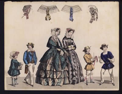 Deutsche Modeplatte, Mitte des 19. Jahrhunderts von German School