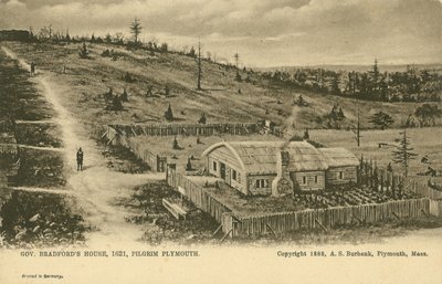 Haus von Gouverneur William Bradford, Plymouth-Kolonie von German School