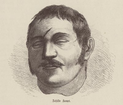Kopf von Ferdinand von Schill, preußischer Soldat (Gravur) von German School
