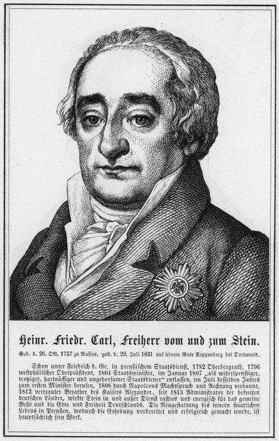 Heinrich Friedrich Karl, Freiherr vom und zum Stein von German School
