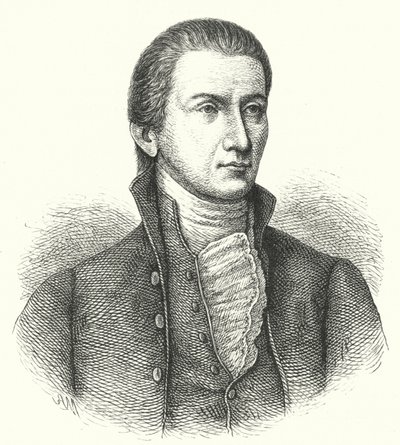 James Monroe, amerikanischer Staatsmann (Stich) von German School