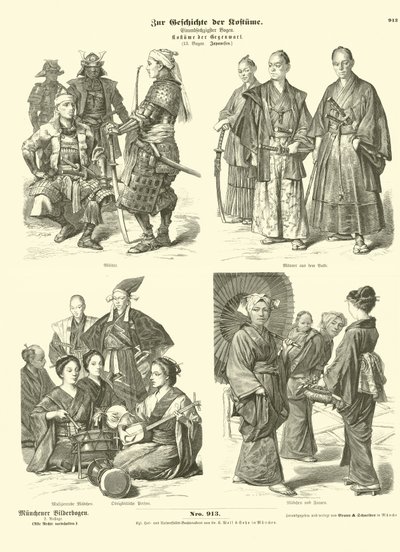 Japanische Kostüme von German School