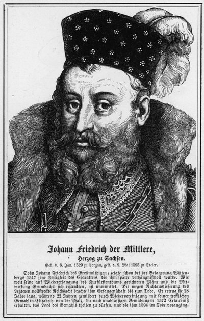 Johann Friedrich der Mittlere, Herzog zu Sachsen von German School