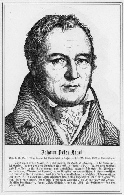 Johann Peter Hebel von German School