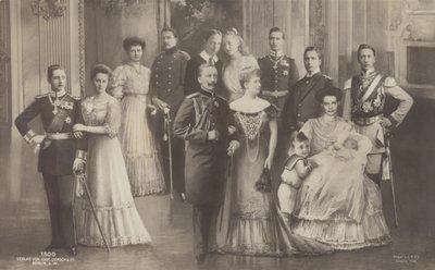 Kaiser Wilhelm II. von Deutschland und seine Familie von German School