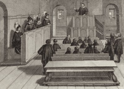 Hörsaal an der Universität Tübingen, Deutschland von German School