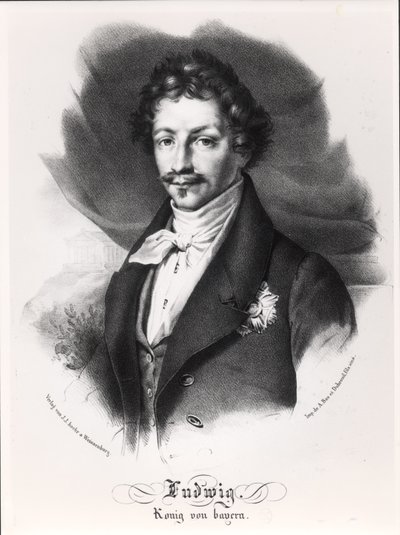 Ludwig I. von Bayern (25. Aug 1786 - 29. Feb 1868) von German School