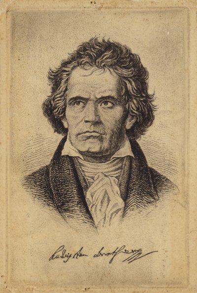 Ludwig van Beethoven, deutscher Komponist und Pianist (1770-1827) von German School