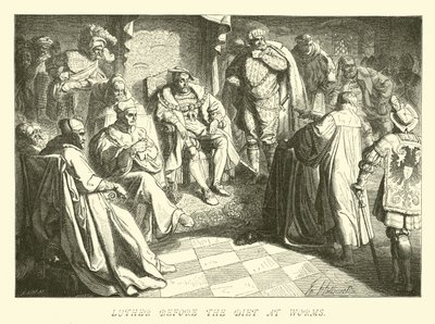 Luther vor dem Reichstag zu Worms von German School