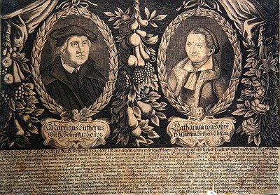 Martin Luther und seine Frau Katharina von Bora von German School