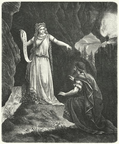 Numa Pompilius mit der Nymphe Egeria von German School
