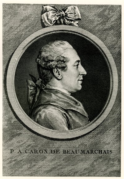 Pierre Augustin Caron de Beaumarchais von German School