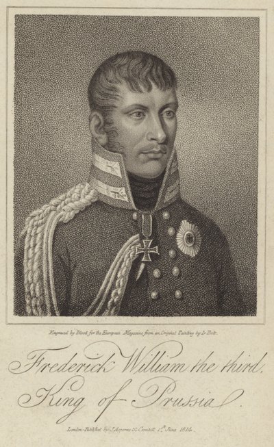 Porträt von König Friedrich Wilhelm III. von Preußen von German School
