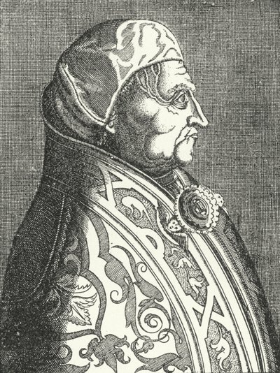 Porträt von Papst Pius II. (Stich) von German School