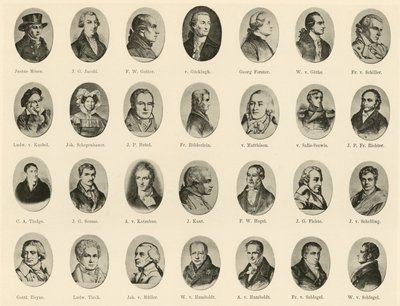 Porträts berühmter Deutscher aus Ritter vom Deutschen Geiste von German School