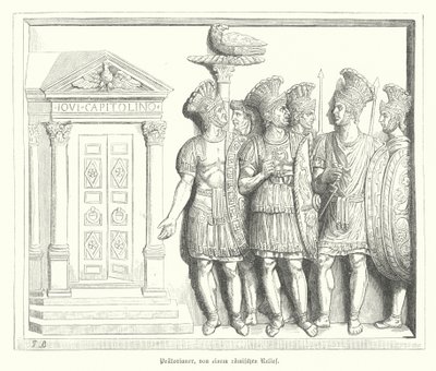 Prätorianergarde, nach einem römischen Relief von German School