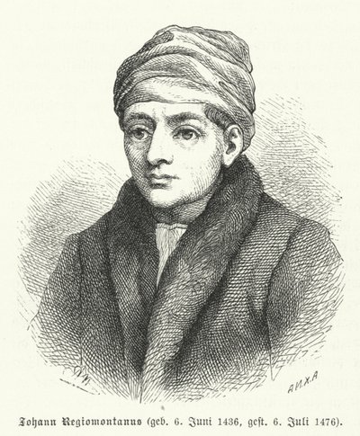 Regiomontanus, deutscher Renaissance-Mathematiker und Astronom (Stich) von German School