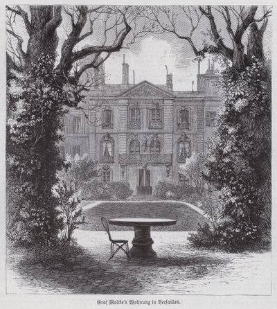 Residenz von Feldmarschall Helmuth von Moltke, siegreicher Kommandeur der preußischen Armeen im Deutsch-Französischen Krieg, Versailles, Frankreich von German School