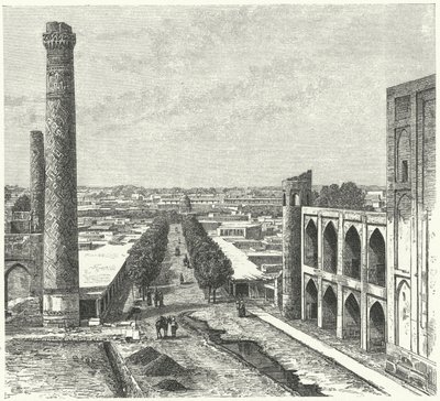 Samarkand (Gravur) von German School