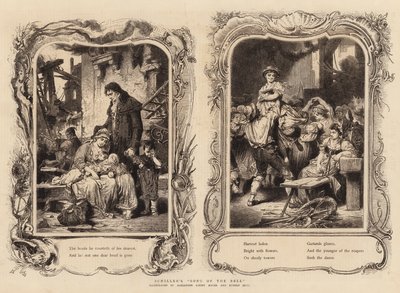 Schillers "Lied von der Glocke" (Gravur) von German School