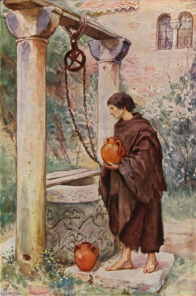 St. Franziskus als Küchenjunge in einem Kloster von German School