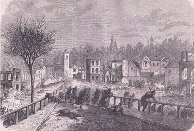 Einnahme von Brie-sur-Marne, 30. November, Cassells Geschichte des Krieges zwischen Frankreich und Deutschland, veröffentlicht von Cassell and Company Limited, ca. 1890 von German School