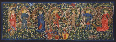 Wandteppich mit Feen, Basel, um 1490 von German School