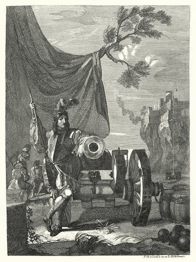 Die Kanone (Gravur) von German School