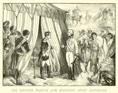 Der Kaiser Franz und Napoleon nach Austerlitz von German School