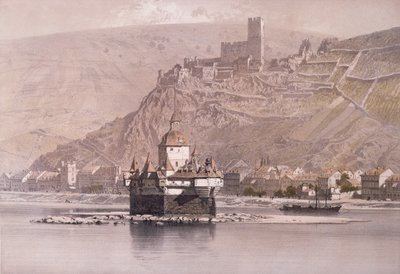 Die Insel-Festung Pfalzgrafenstein und Schloss Gutenfels bei Kaub von German School