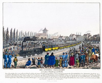 Die Eröffnung der Nürnberg-Fürther Eisenbahn, 7. Dezember 1835 von German School