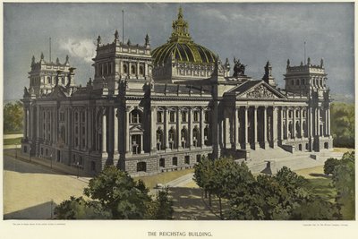 Das Reichstagsgebäude in Berlin von German School