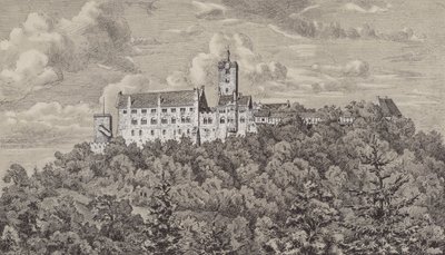 Die Wartburg, Burg mit Blick auf die Stadt Eisenach, Thüringen, Deutschland von German School