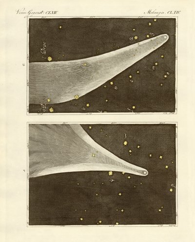 Der große Komet des Jahres 1811 (kolorierte Gravur) von German School