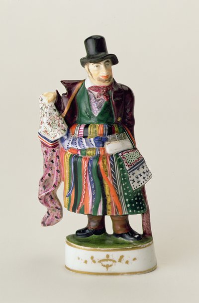 Der Taschentuchverkäufer, Meißner Figur im Stil von Johann Joachim Kändler (1706-75) von German School
